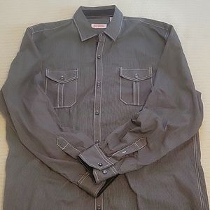 Michael Brandon collared button down XL